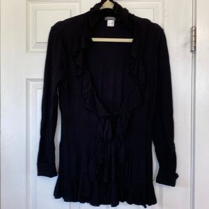 Venus Sweater with ruffle trim